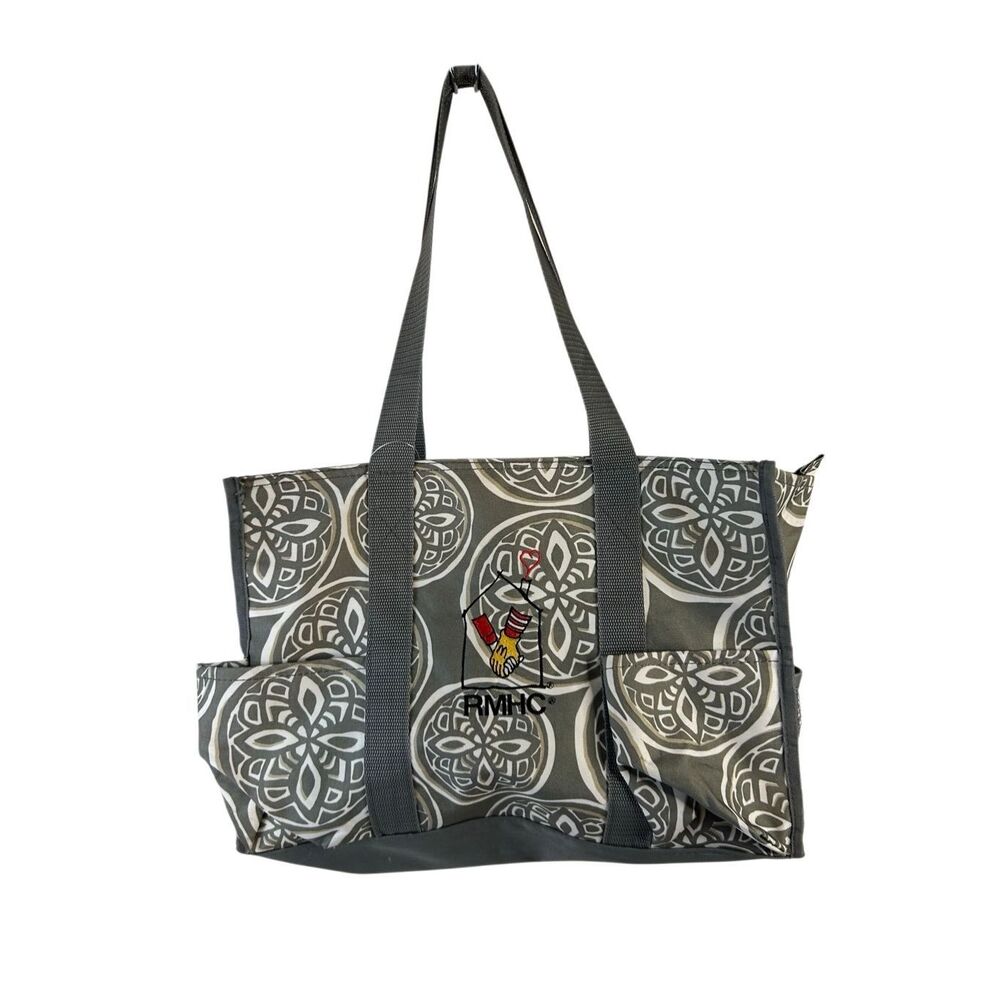 31 thirty-one organizer zipper tote gray RMHC‎ lgo (Ronald Mcdonald House)